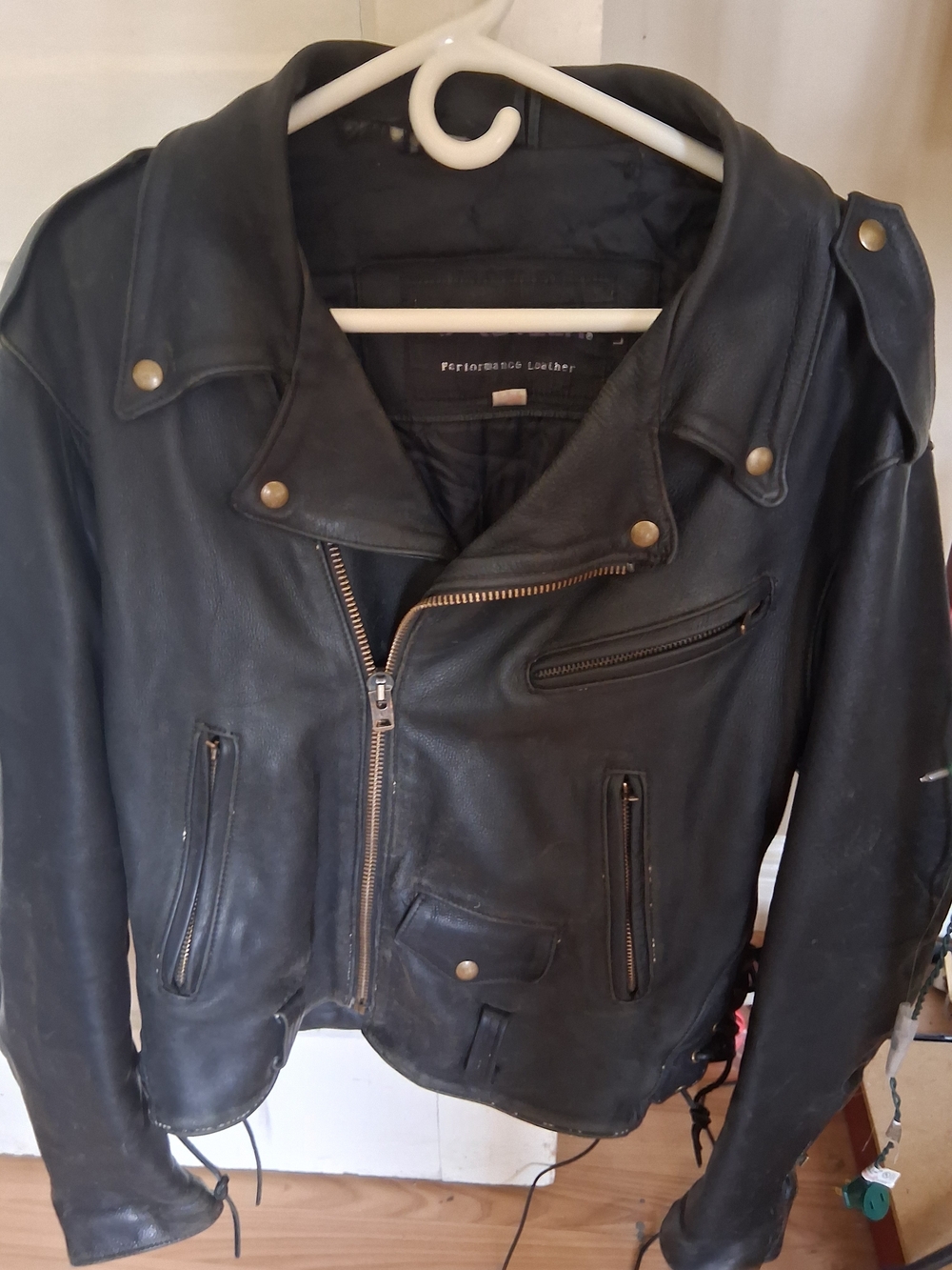 Men's Black Leather Motorcycle Jacket